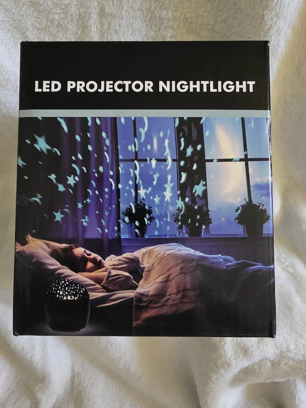New LED Projector Nightlight – Starry Sky Room Decor (NIB)